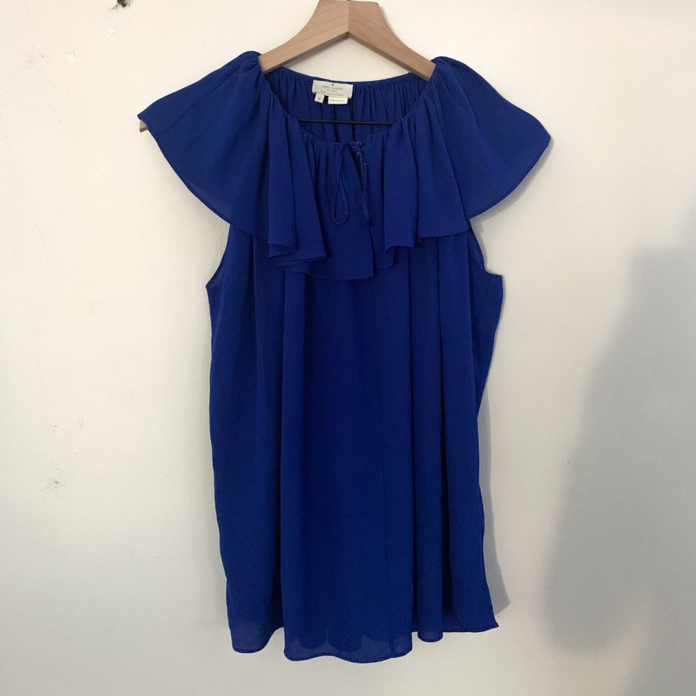 Kate Spade Blue Ruffled Top - Picture 6 of 12